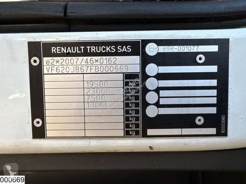 Kamion Renault D 19 320 EURO 6, Palfinger