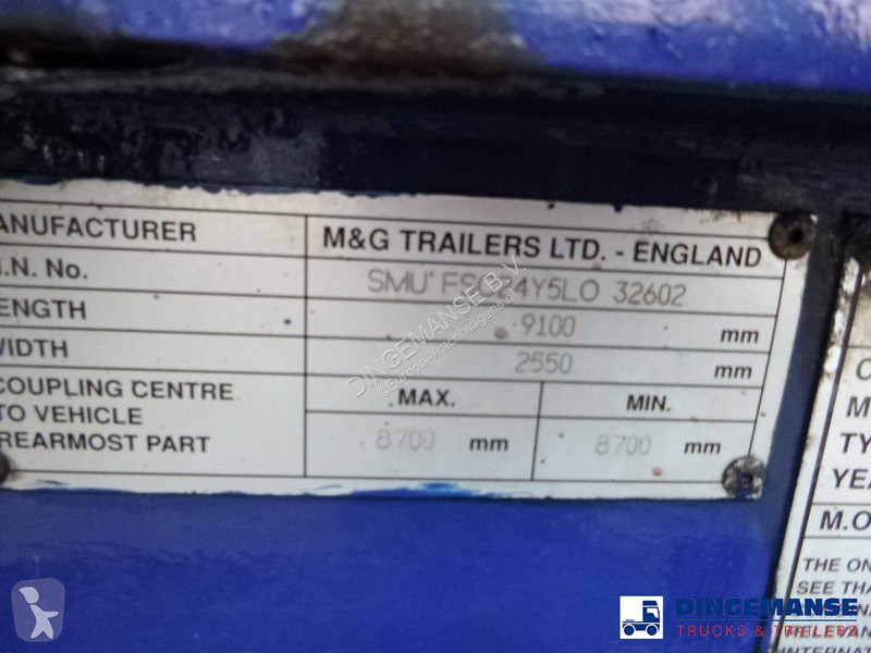 Kamion  3-axle container trailer 20-30 ft