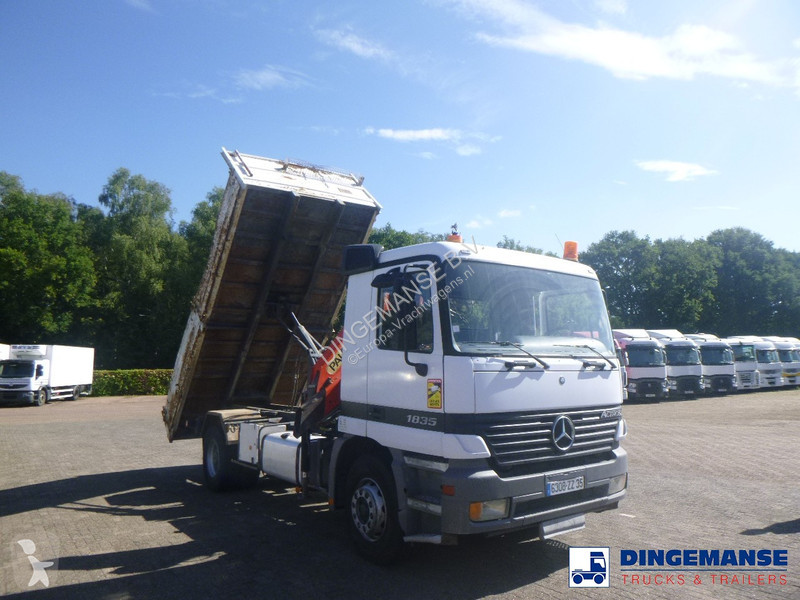 Camião Mercedes 1835 4x2 tipper + Palfinger...