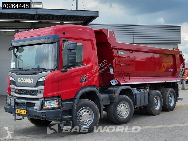 Camion Scania P410 8X4 N Truck 19m3 tipper Body...