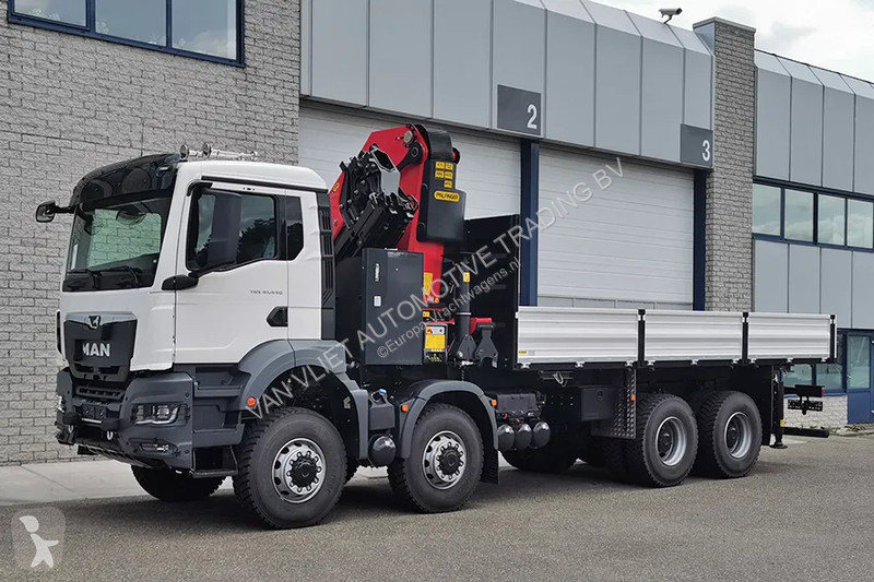 Camion MAN 41.440 BB CH Flatbed with Crane (3...