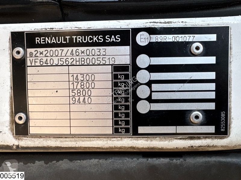 Kamion Renault D 14 210 EURO 6, Dhollandia