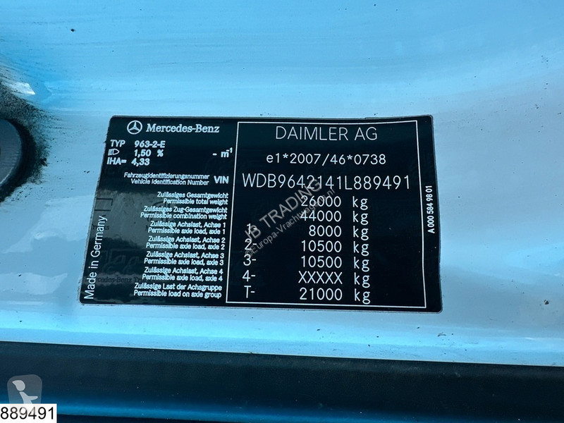 Kamion Mercedes 2636 6X4, EURO 6, Steel...