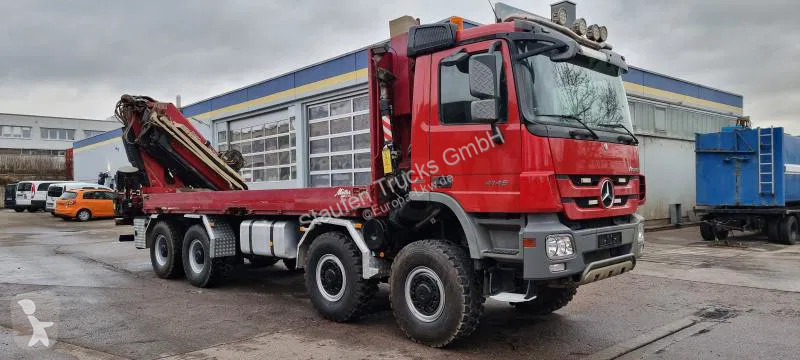 Lastbil Mercedes 8X8 FASSI 660 EINZELBER SEILWINDE