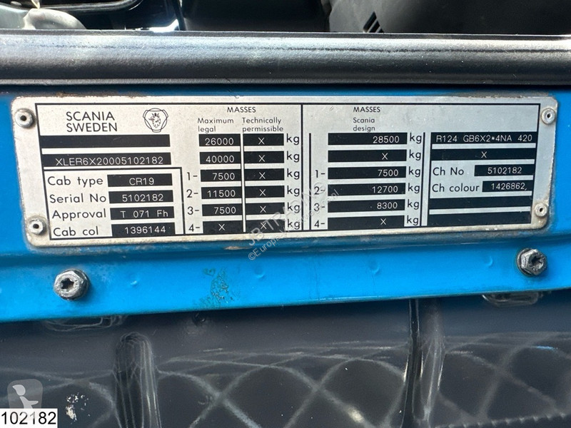 Camion Scania 420 6X2, EURO 3, Retarder, Meiller