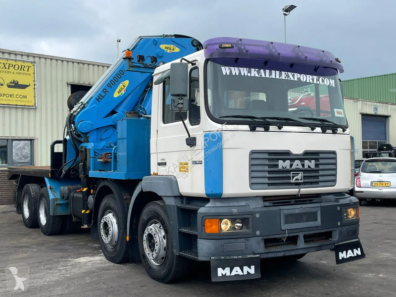 Lastbil MAN Heila 90.000 6S Crane 8x4 Full...