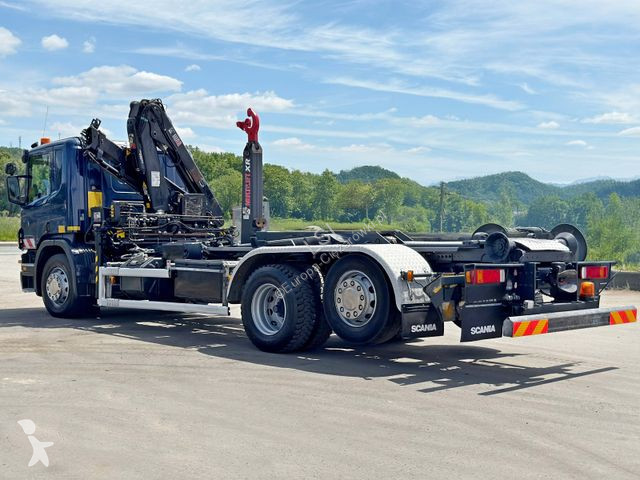 Camión Scania P 360 * ABROLLKIPPER * HIAB  BS...