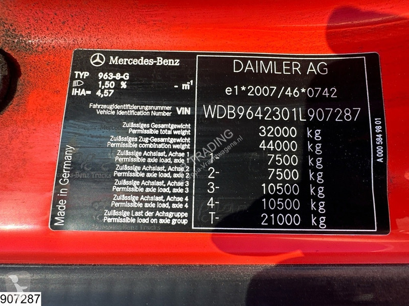 Kamion Mercedes 3240 8X4, EURO 6, Steel...