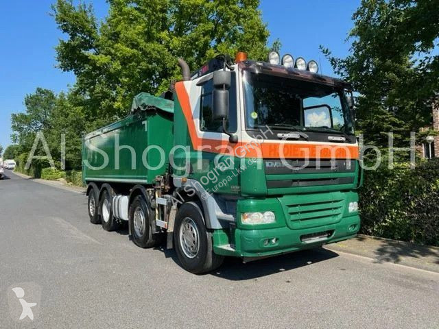 Camion DAF 85480 8X2 Kipper+Kran Hiab 144E-3 PRO