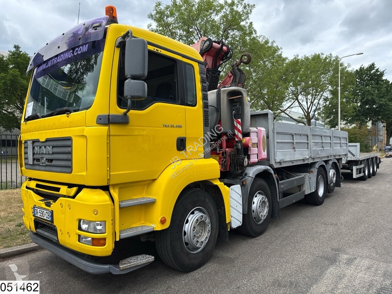 Kamion MAN 35 400 8x2, Handgeschakeld, Fassi,...
