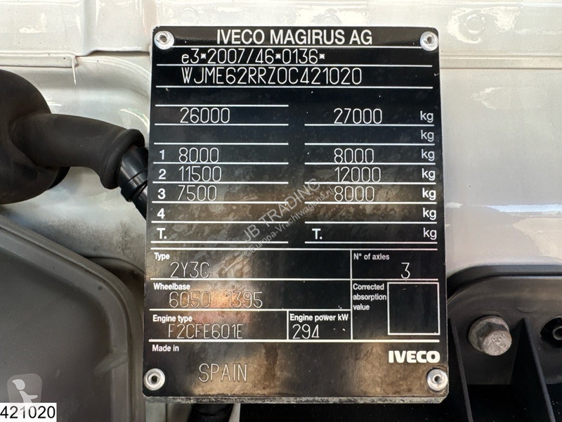 Vrachtwagen Iveco 400 CNG 6X2, EURO 6,...