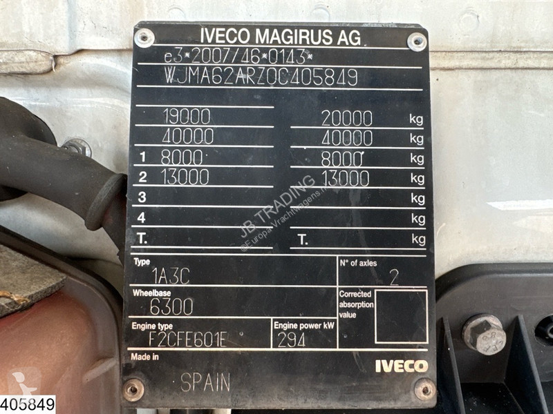 Kamion Iveco 400 CNG EURO 6, CNG, Retarder,...