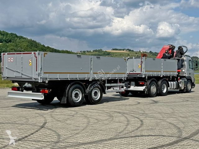 Lastbil med släp Volvo FMX 420* FASSI F275.2.25...