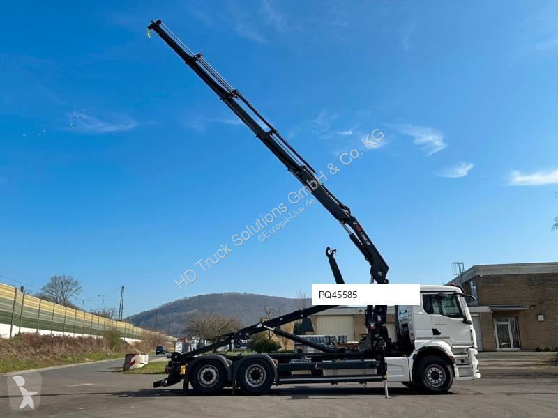 Lastbil MAN TGS 26.470 6x2 Abrollkipper + Kran...