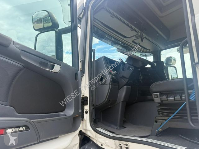 Lastbil Scania G450 Baumaschinentransporter mit...