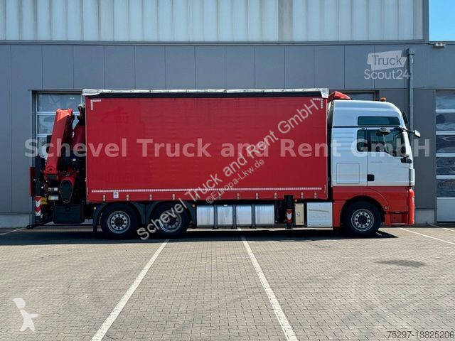 Camion MAN TGX 26.510 Pritsche/Plane PALFINGER...