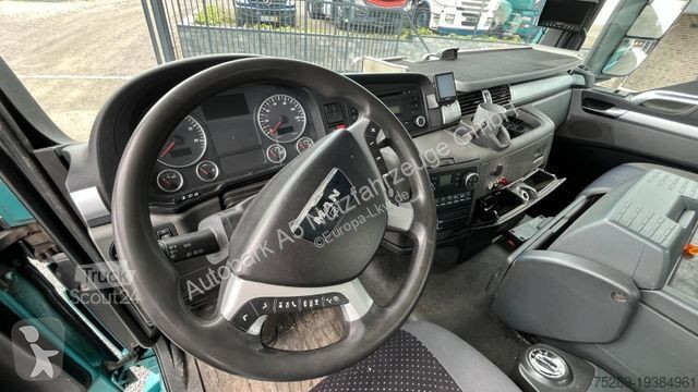 Lastbil MAN TGS Müllwagen Glas Kran Kipper