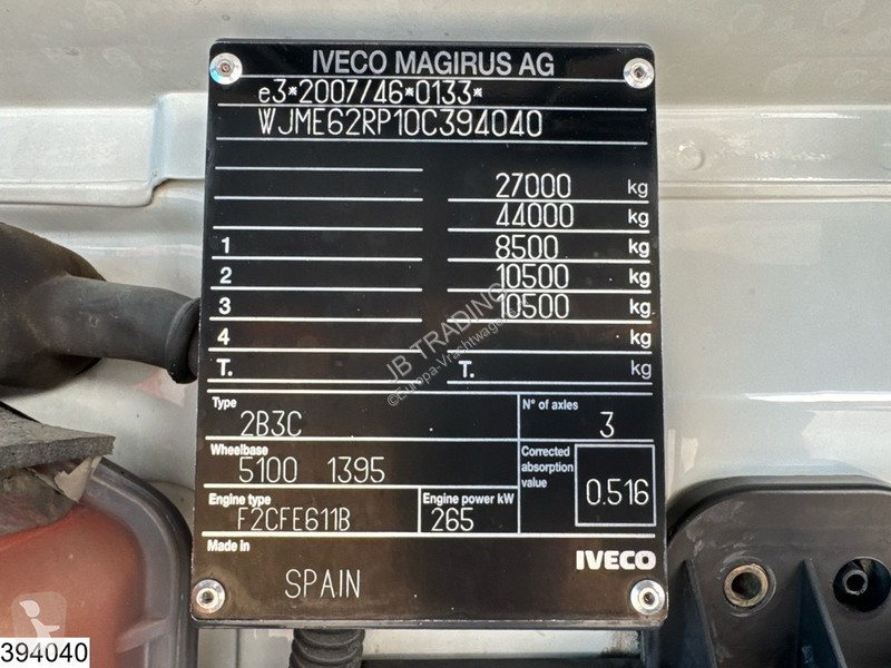 Vrachtwagen Iveco X-Way 360 6X4, EURO 6, Steel...
