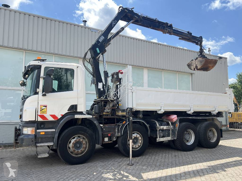 Camion Scania 400 8X4 KIER 2010 + HIAB Crane...