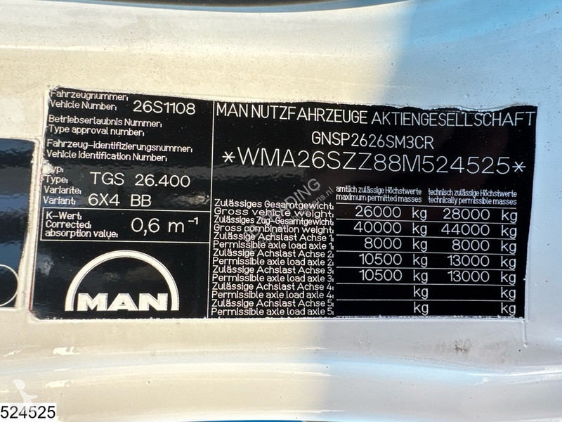 Kamion MAN 26 400 6x4, EURO 4, HYVALIFT, Leaf...