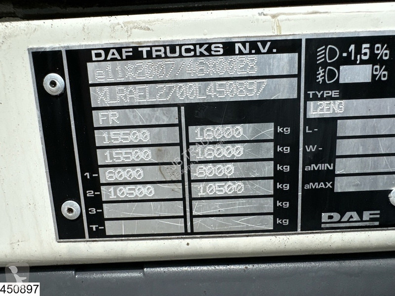 Kamion DAF 250 EURO 6, Dhollandia