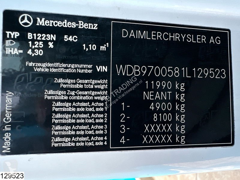 Kamion Mercedes 1223 EURO 3, Manual