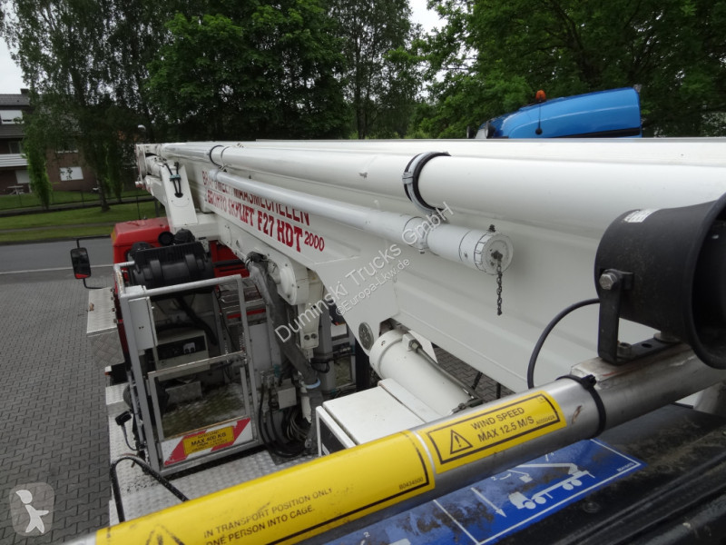 Camión MAN L2000 Feuerwehr Bronto Skylift 27 Meter