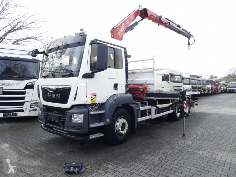 Lastbil MAN TGS 6X4 BB mit Kran Fassi F175