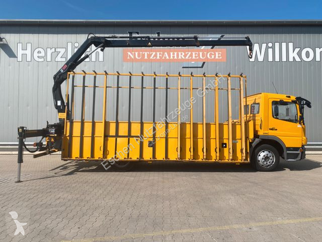 Lastbil Mercedes 1224 Glastransporter | HIAB...