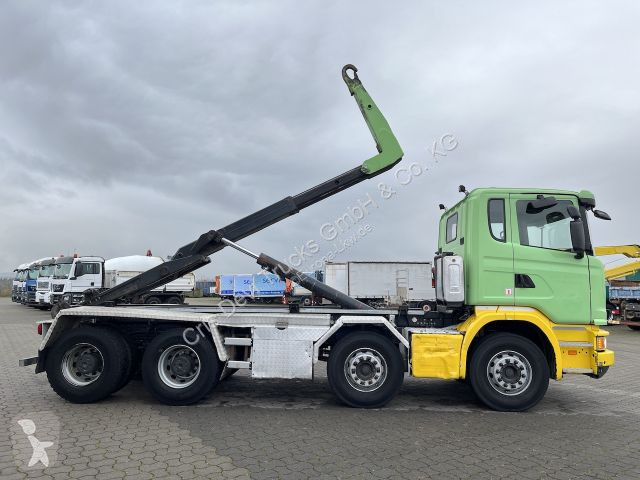 Camion Scania 450 8x4 Trösch Abrollkipper