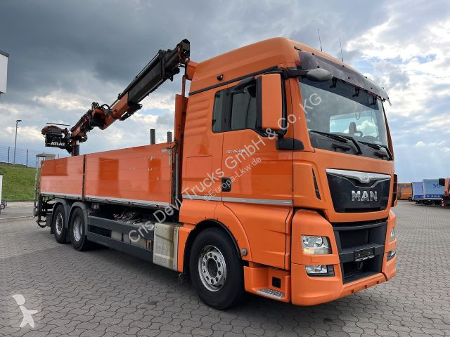 Camion MAN TGX 6x2 Atlas 145.2 Kran Baustoff / AHK