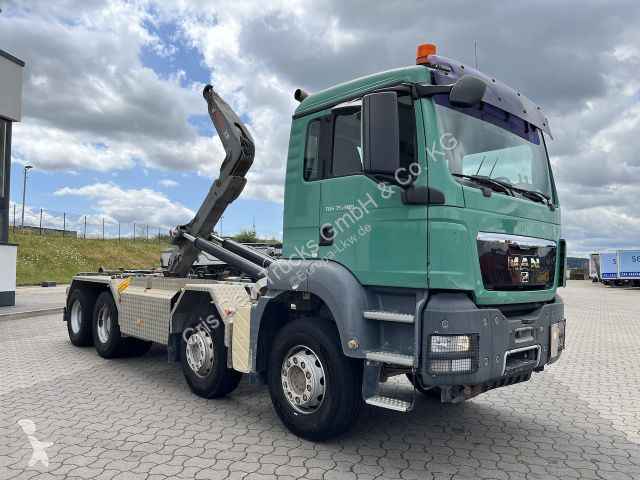 Camión MAN 35.480 8x4 Abrollkipper Hiab...