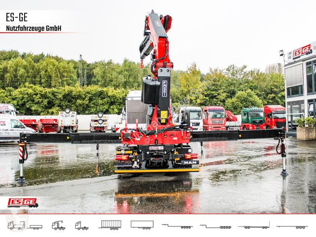 Camion MAN 26.480 6x2-4 LL CH mit Fassi...