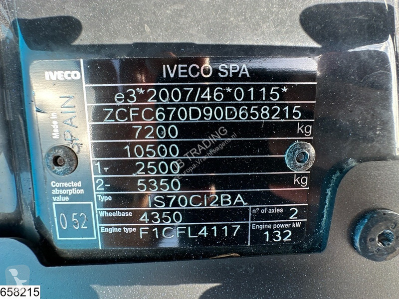 Camion Iveco 72-180 EURO 6, Airco, Dhollandia,...