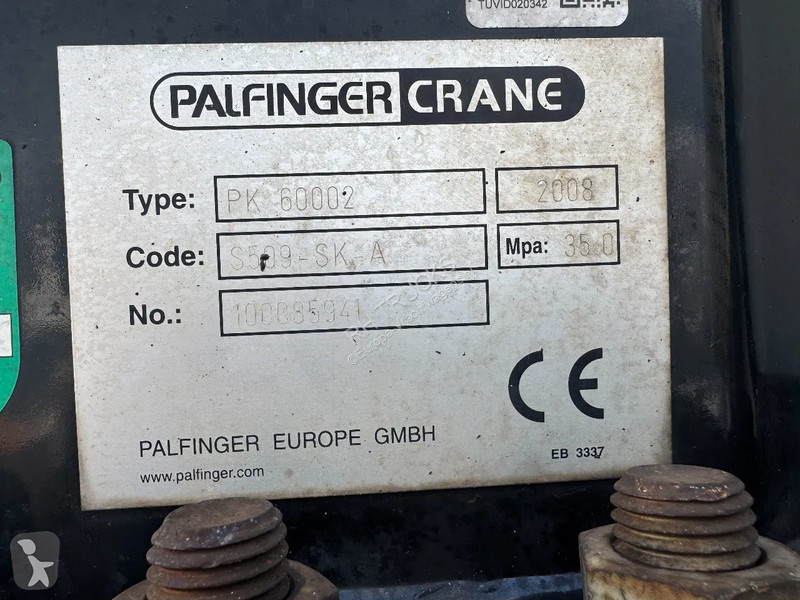 Camion DAF 85410 8X2 EURO 5 PALFINGER PK60002 +...