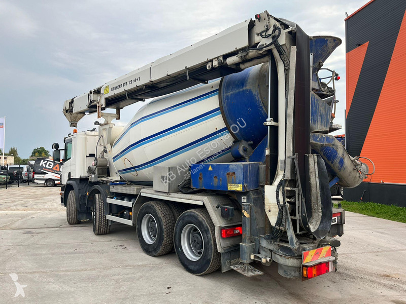 Lastbil Scania P 410 8x4 IEBHERR 9 m3 +...