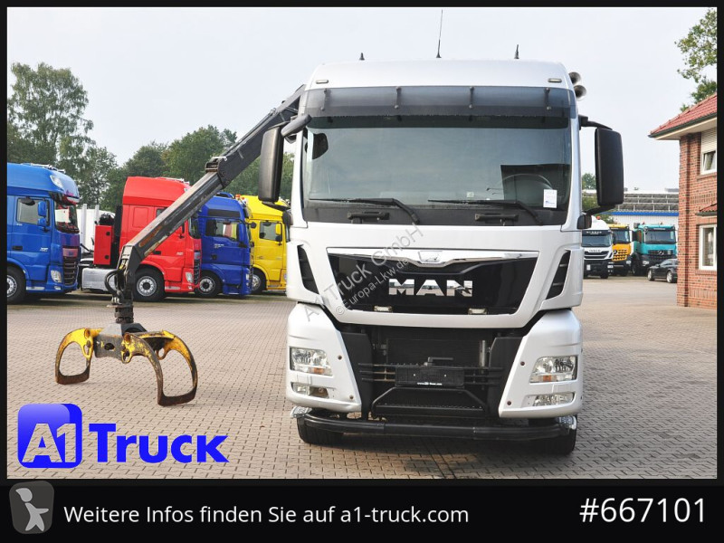 شاحنة MAN TGX 26.480, Holz Kesla 2109, 6x4,