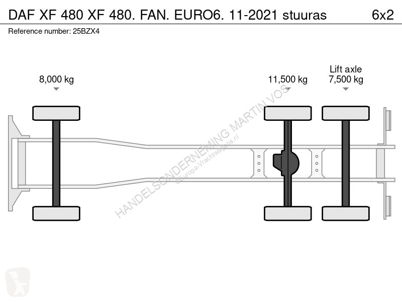 شاحنة DAF 480  480. FAN. EURO6. 11-2021 stuuras