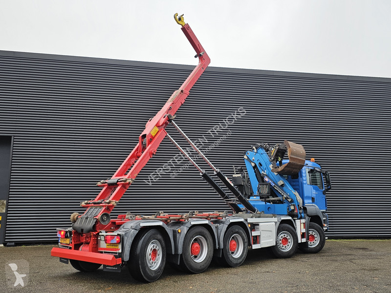 شاحنة MAN 47.440 BBL / 10X4 HOOKLIFT + Z CRANE