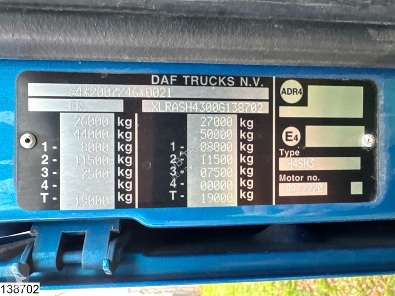 شاحنة DAF 6x2, EURO 6, Combi, Standairco, 119 m3