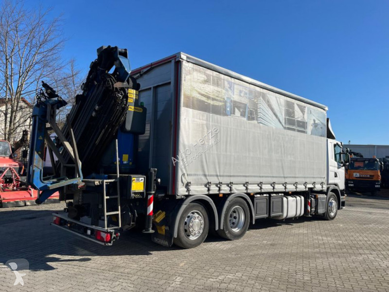 شاحنة Scania G 410 6x2 Pritsche Heckkran...
