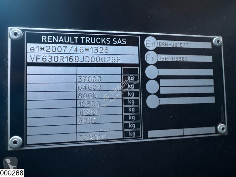 شاحنة Renault C 430 8x4, EURO 6, Hiab