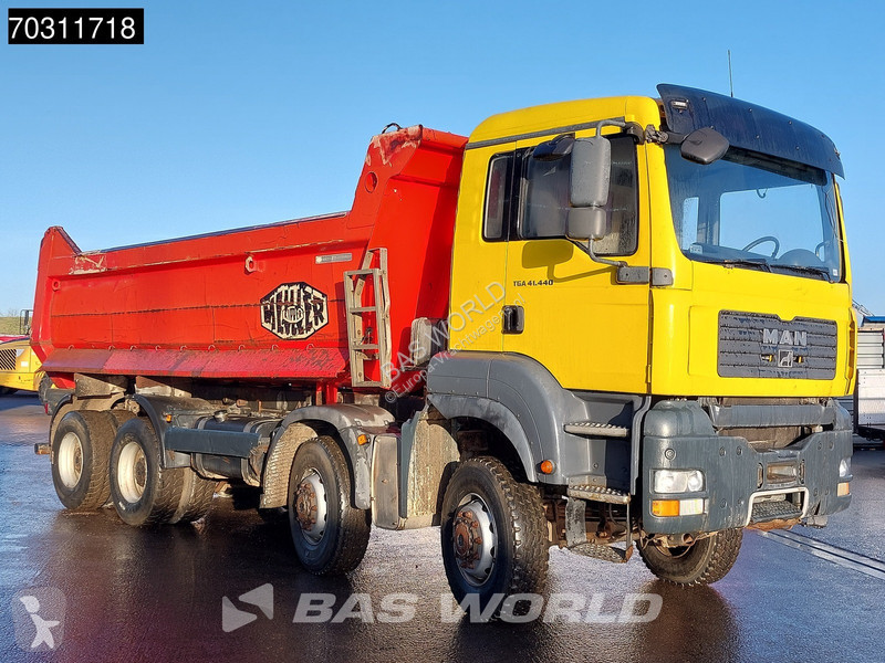 شاحنة MAN 41.440  8X8 8x8 18m3 Meiller tipper...
