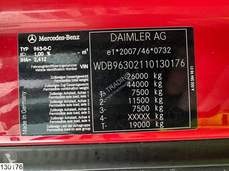 Camion Mercedes 2548 6x2, EURO 6, Lift roof, Combi