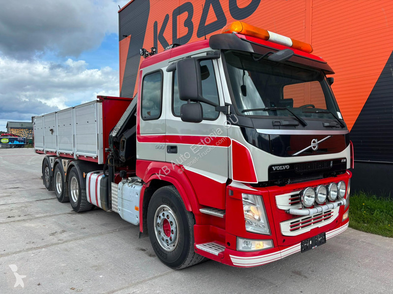 شاحنة Volvo 500 8x4*4 HIAB 144E-5 / BOX L=5992 mm