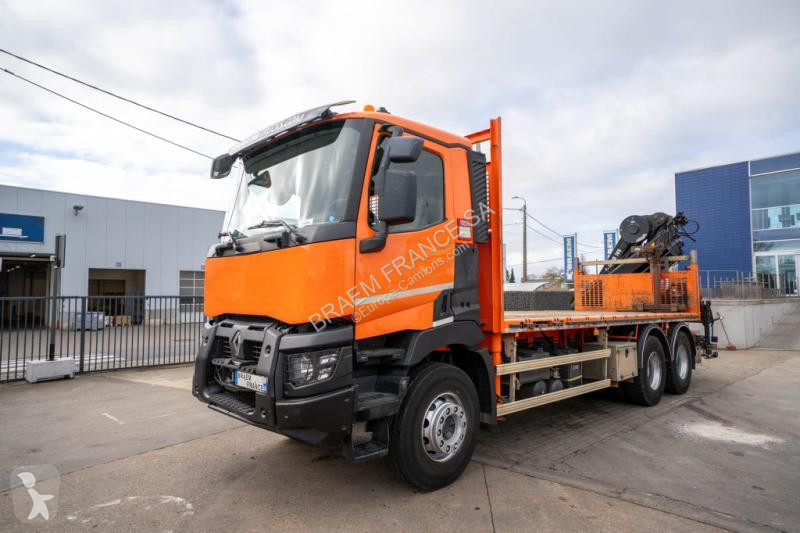 شاحنة Renault  C 430 DXI-6X4+ HIAB 18T/m / 3 EXT