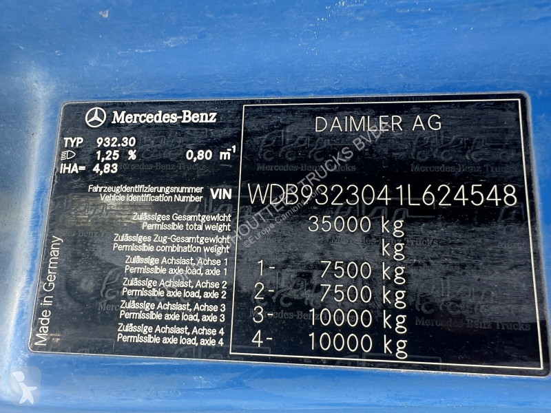 شاحنة Mercedes Actros MP 3, 3241/8x4 Actros MP...