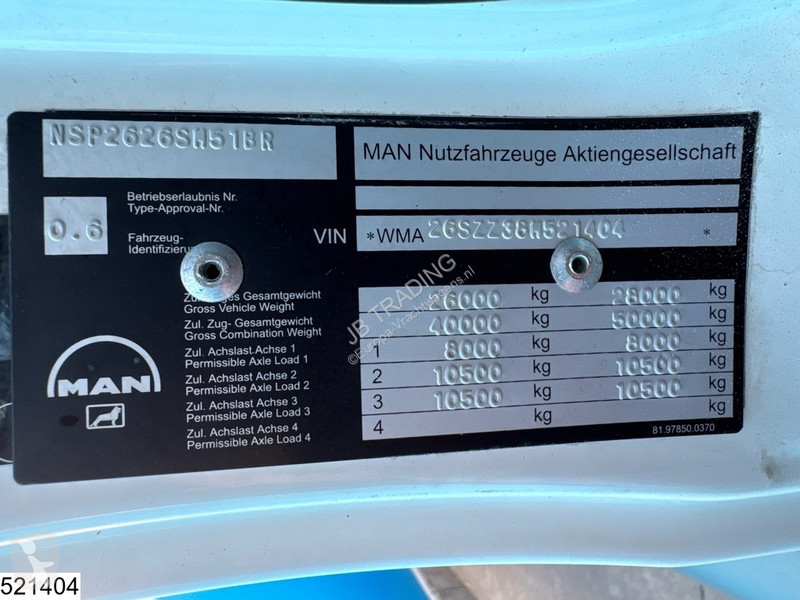 شاحنة MAN TGS  6x4, EURO 4, Palfinger, Manual,...