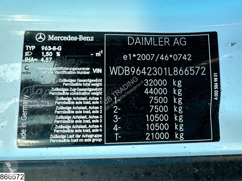 شاحنة Mercedes 3245 8x4, Euro 6, steel...