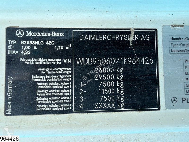شاحنة Mercedes 2533 6x2, PTO, Maxilift, asphalt...